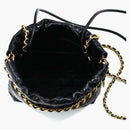 Chanel 22 Handbag Mini 23s Shiny Calfskin Black