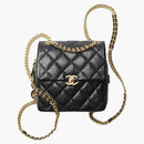 Chanel Backpack with Chain Black