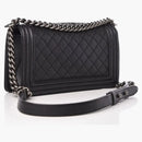 Chanel Boy Flap Quilted Medium Caviar Black