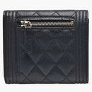 Chanel Boy Small Flap Wallet Black (A80734)