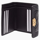 Chanel Boy Small Flap Wallet Black (A80734)