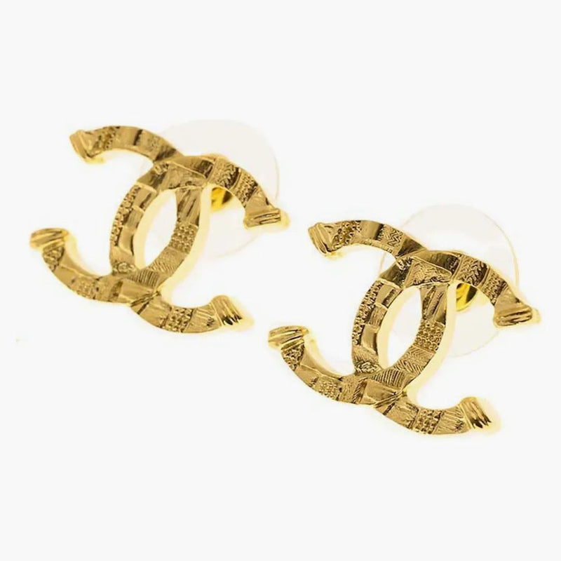 Chanel CC Logo Earrings Gold (ABB375)