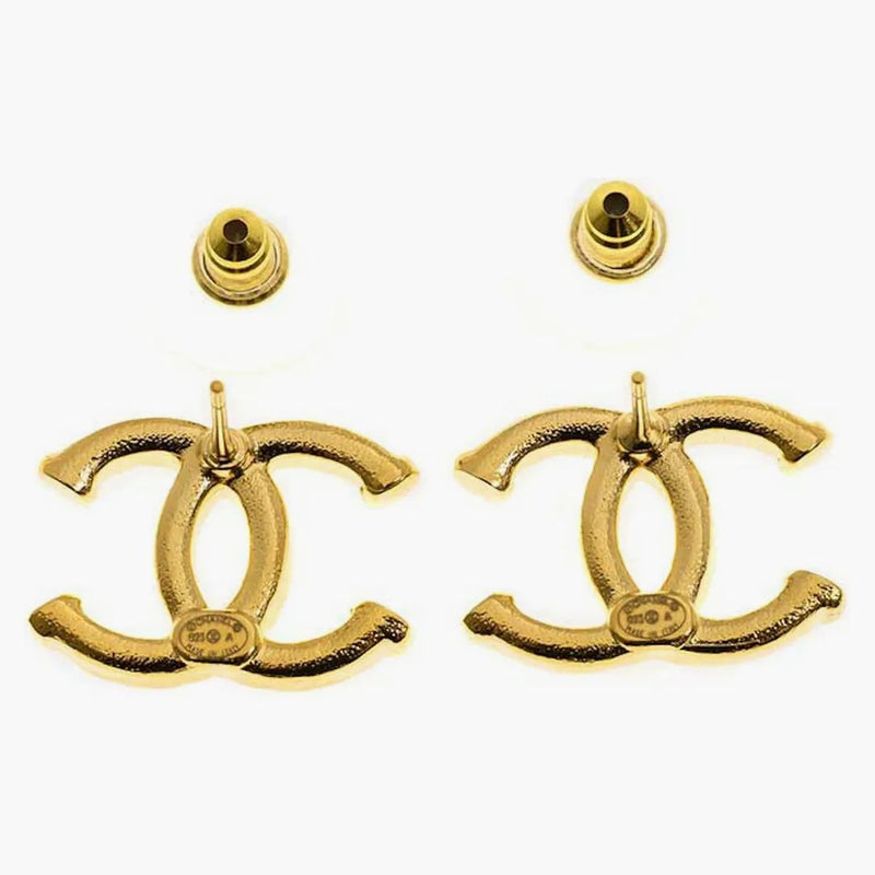 Chanel CC Logo Earrings Gold (ABB375)