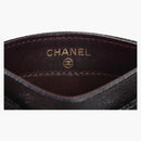 Chanel Classic Card Holder Quilted Caviar Gold-tone Black