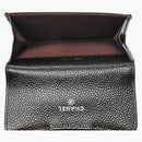 Chanel Flap Card Holder Quilted Caviar Silver-Tone Black