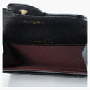 Chanel Card Holder Quested Diamond Black/Burgundy