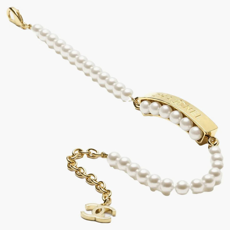 Chanel Choker Dark Gold/Pearly White (ryc. 848 B14643 NS018)