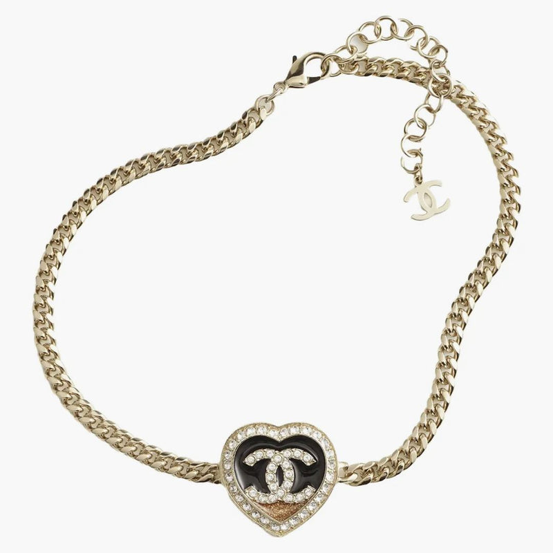 Chanel Choker Gold/Black/Dark Gold/Crystal (ABB649 B14145 Ne.