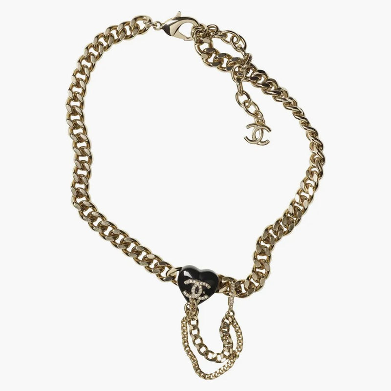 Chanel Choker Necklace AB9405 Gold/Black