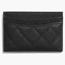 Porta di carta classica Chanel Nero