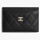 Porta di carta classica Chanel Nero