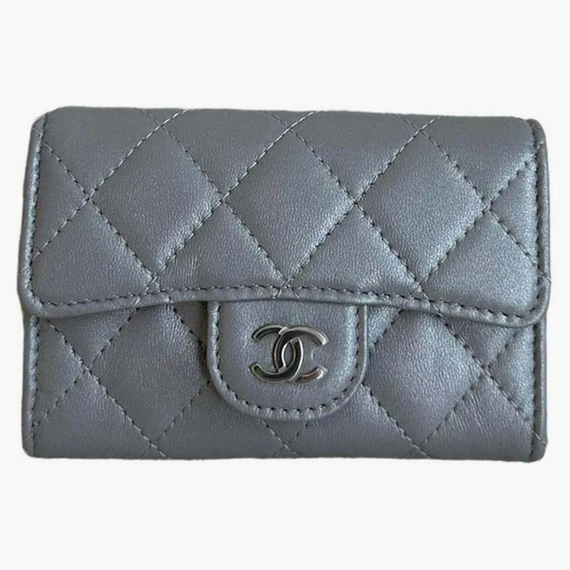 Chanel Classic Card Holder Silver (AP0214)