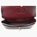 Chanel Classic Double Flap Quilted Caviar Gold-Tone Medium Black