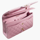 Chanel Classic Flap Handbag Medium 22S Calfskin Pink