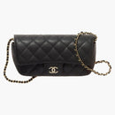 Chanel Classic Glasses Case with Chain Black