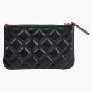 Chanel Classic Mini con cremallera negra (A82365)