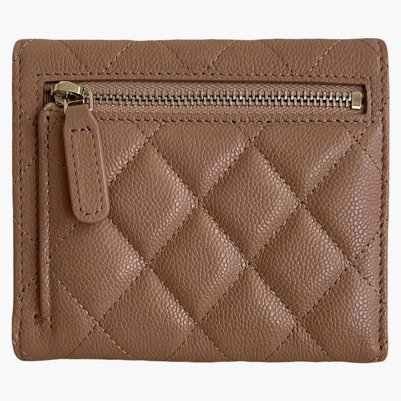 Chanel Classic Small Flap Portfel Beige (AP0231)