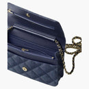 CHANEL CLASSIC CLASSET ON CAGE AP0250 Blu scuro