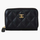 Chanel Classic Zipped Coin Purse Black (AP0216)