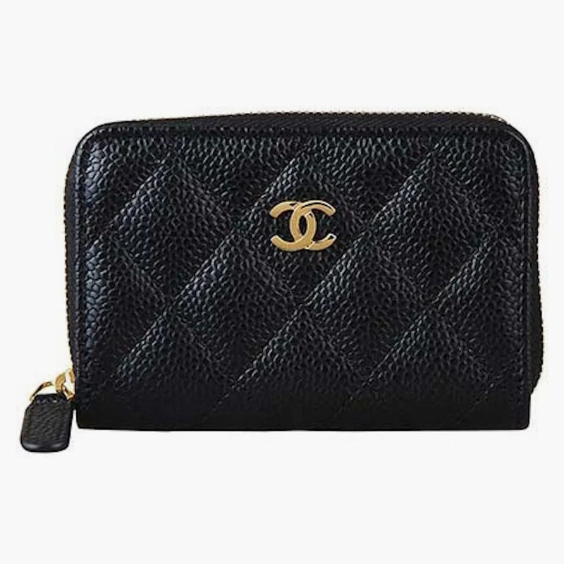 Chanel Classic se zipovou mincí černou (AP0216)