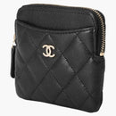 Chanel Classic Square Coin Coin Purse Black/Gold