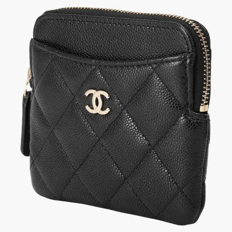 Chanel klasyczny kwadratowa moneta z zapinami