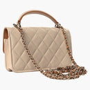 Chanel Clutch/Phone Holder with Chain Beige (AP3226-B10324-NN019)