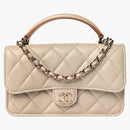 Chanel Clutch/Phone Holder with Chain Beige (AP3226-B10324-NN019)