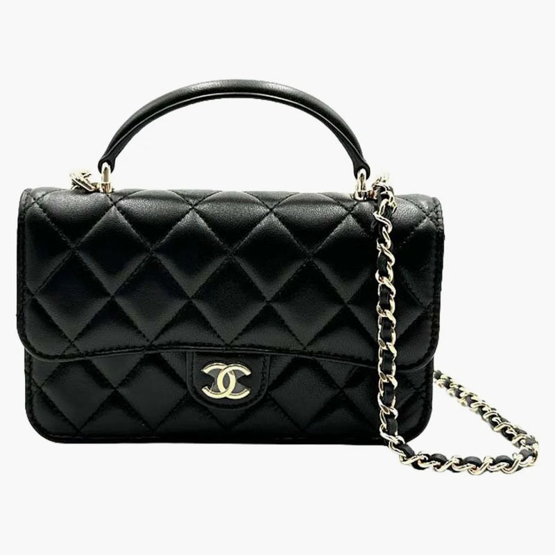 Chanel Clutch/Phone Holder with Chain Black (AP3226-B06660-94305)