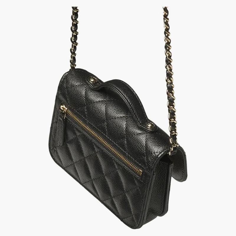 Chanel -koppling med kedjan AP2914 svart