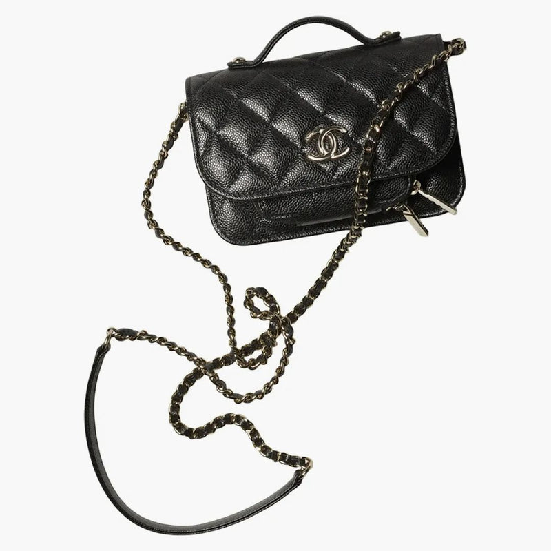 Chanel -koppling med kedjan AP2914 svart