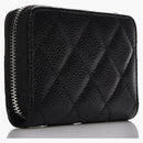 Chanel zip coin purse quilted