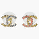 Chanel Colorful drahokamový náušnice CC Multi