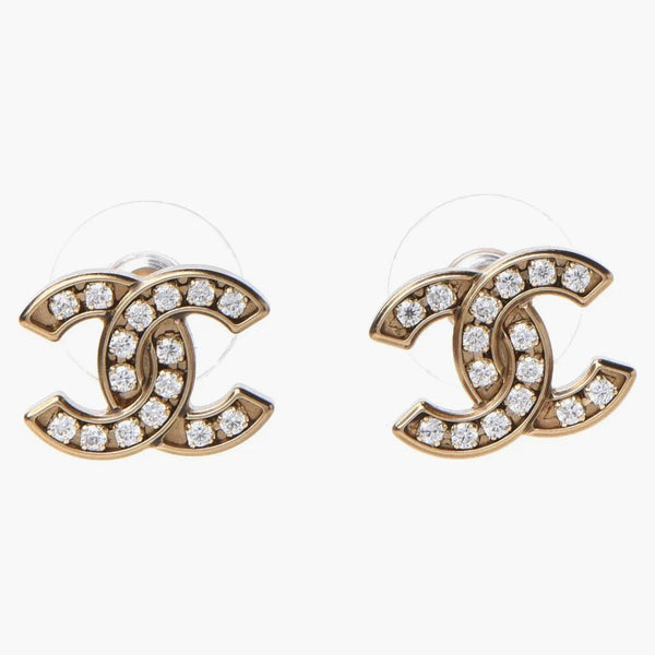 Chanel Crystal CC 2021 Earrings Gold