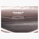 Chanel Double Flap Diamond Quilted Medium Dark Brown
