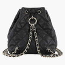 Chanel Drawstring Two Pocket Backpack Black (AS4342)