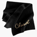 Chanel Embroidery Logo Scarf Black/Gold