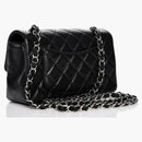 Chanel Rectangular Flap Quilted Diamond Mini Black