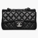 Chanel Rectangular Flap Quilted Diamond Mini Black