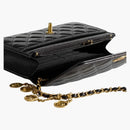 Chanel Gold Coin Chain Black Wallet on Chain Black (AP3113-B09805-94305)