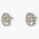 Chanel Gold Ring CC -logotypörhängen Lätt guld/kristall