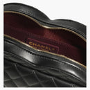 Chanel Heart Bag 22s Black Lambskin