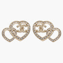 Chanel Heart Shape CC Earrings Gold (Fig666)