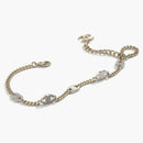 Chanel Interlocking Choker Necklace Gold/Silver/Crystal