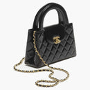 Chanel Kelly Mini Shopping Bag Mini 23k Shiny Aged Calfskin Black
