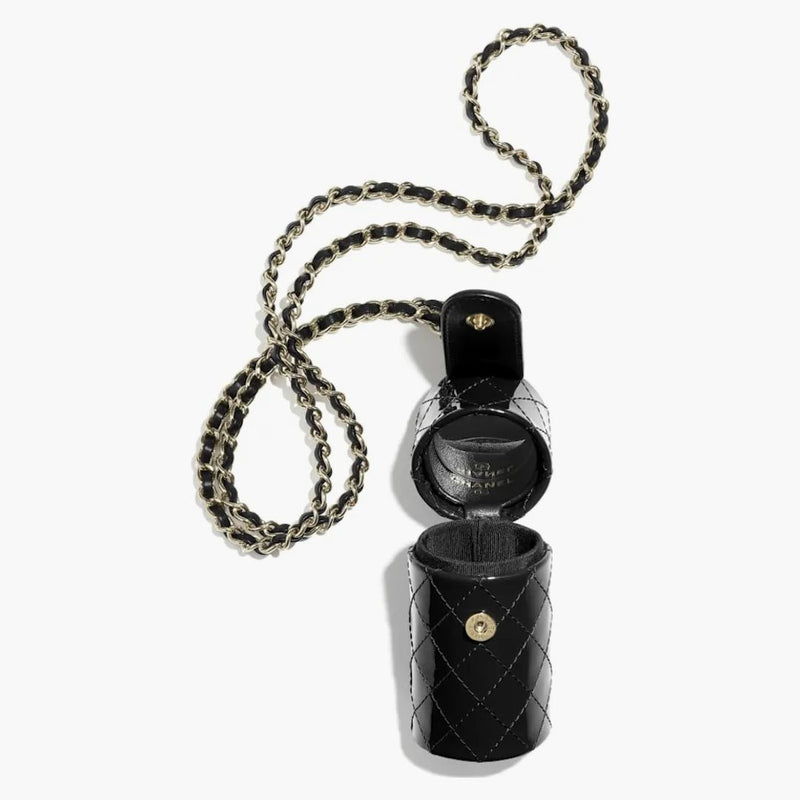 Chanel läppstiftfodral svart