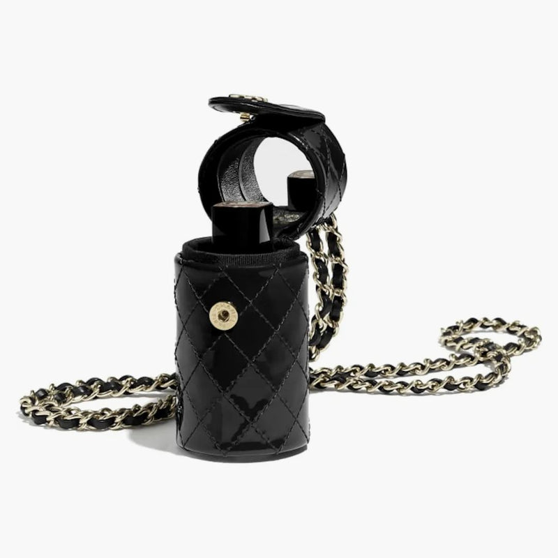 Chanel läppstiftfodral svart
