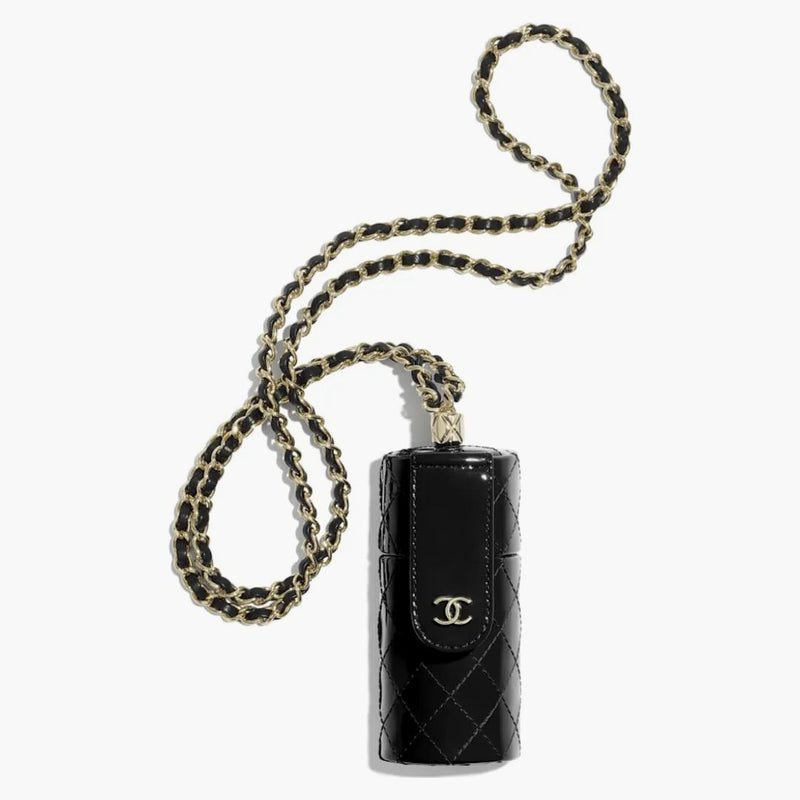 Chanel läppstiftfodral svart