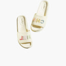 Chanel Logo Mule Sandal Ivory Leather