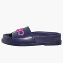 Chanel Logo Mule Sandal Navy Leather